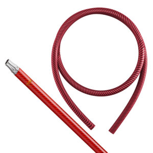 SAIDO Carbon Mundstück + Silikonschlauch Carbonstyle Set - Rot