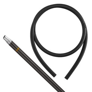 SAIDO Carbon Mundstück + Silikonschlauch Carbonstyle Set - Schwarz