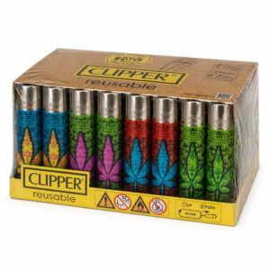 48x Clipper Baroque Grass Feuerzeug