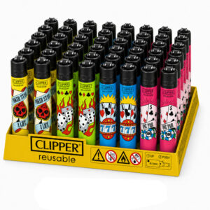 48x Clipper Poker Games Feuerzeug