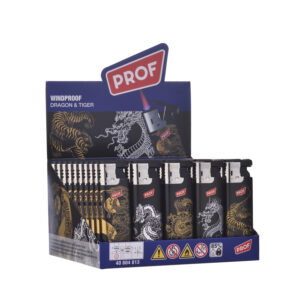 PROF 3D Effect Tiger & Dragon Feuerzeug Slidecap (50x)