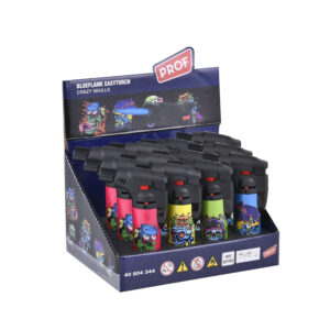 PROF Easy Torch Crazy Skulls Sturmfeuerzeug (12x)