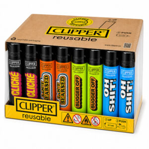 48x Clipper Naughty Words Feuerzeug
