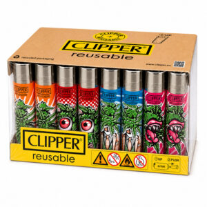 48x Clipper Out Of Weed Feuerzeug