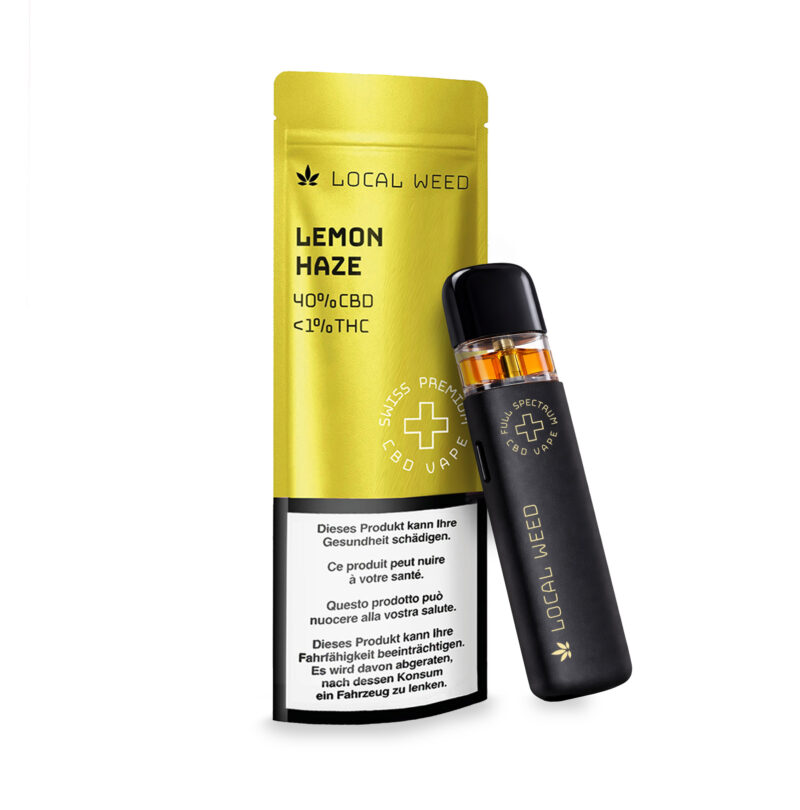 Local Weed – Lemon Haze Vollspektrum CBD Mehrweg Vape 40%