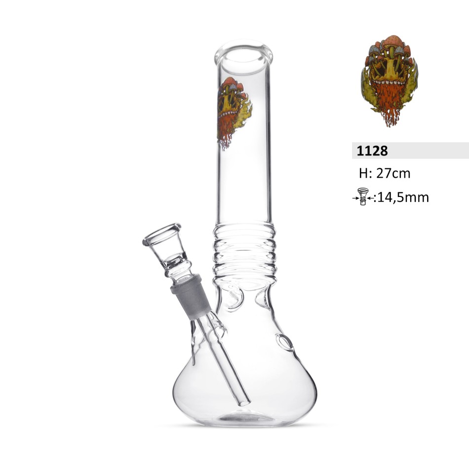 Beaker Glasbong Mushroom mit Kickloch