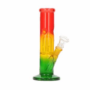 Glasbong Ice mit Percolator Zylinder Rasta