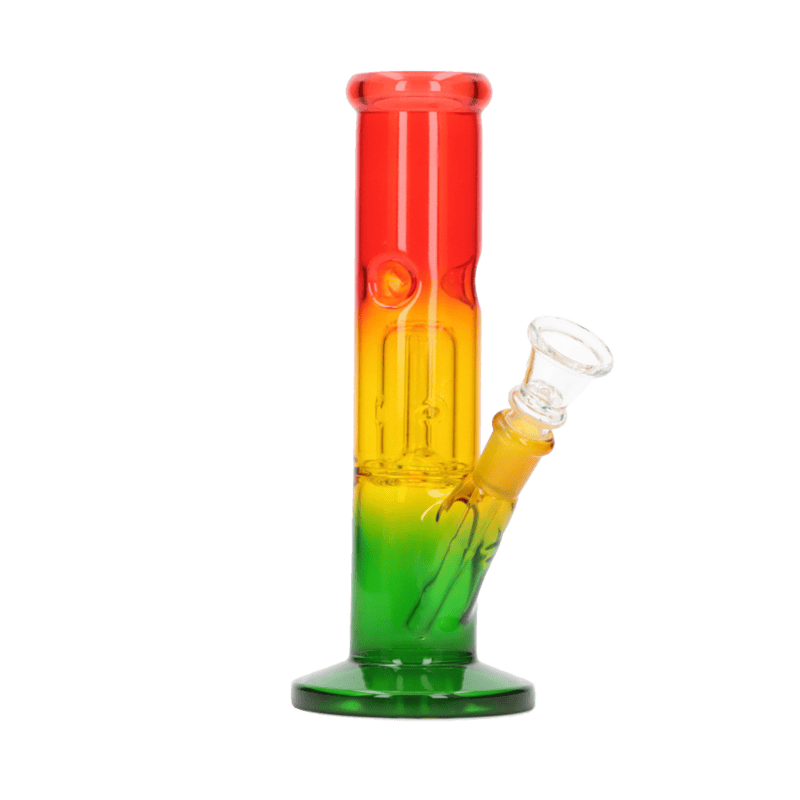 Glasbong Ice mit Percolator Zylinder Rasta
