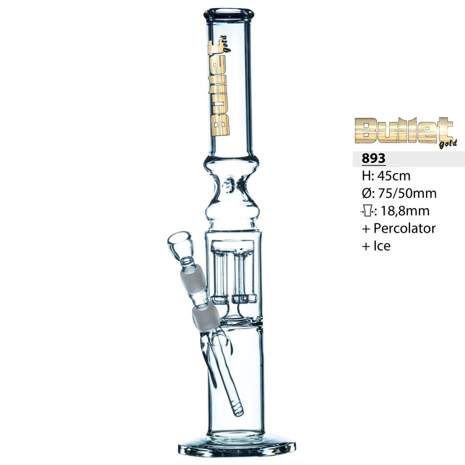Bullet Gold Glasbong Zylinder