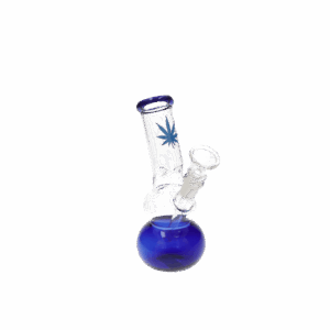 Glasbong Ice 2 Kugeln Transparent Hanf Blau