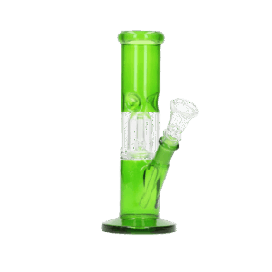 Glasbong Ice mit Percolator Zylinder Transparent Grün