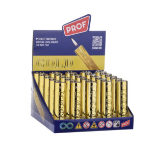 Prof Metal Goldbarren Feuerzeug mit Reibrad (25x)