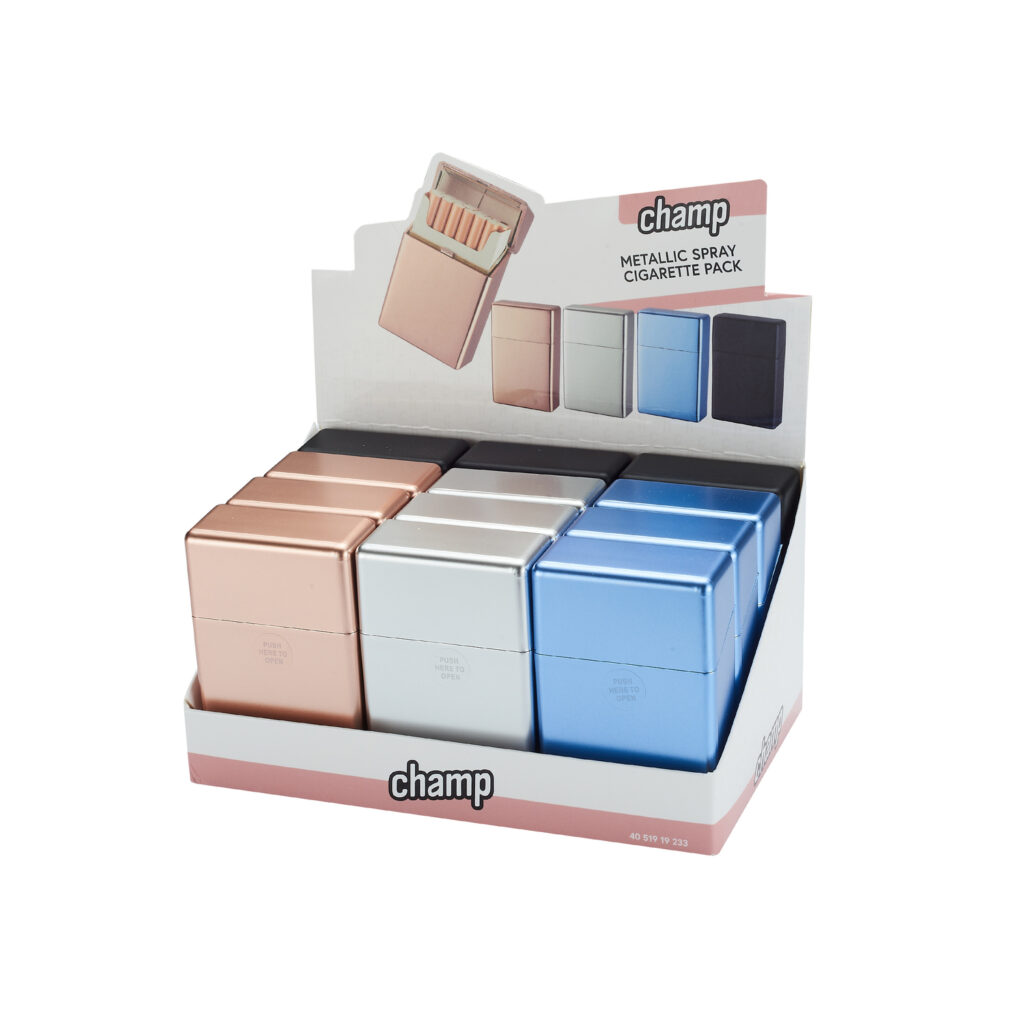 Champ Metallic Spray Zigarettenetui (12x)