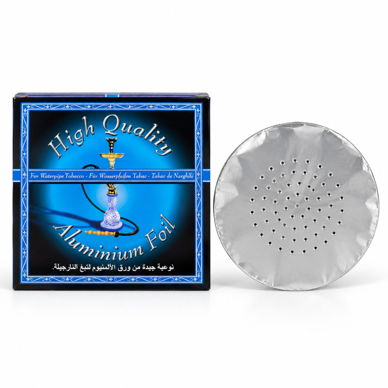 Shisha-Alufolie vorgelocht 50x
