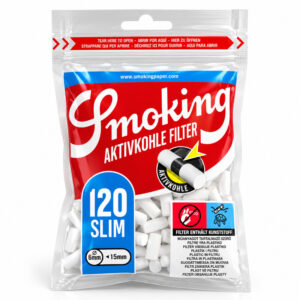 Smoking Aktivkohlefilter Slim 6mm 120 Stück (10x)